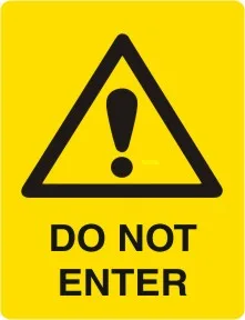 W 258 — DO NOT ENTER CLEANING IN PROGRESS